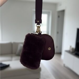 Lululemon Plush Fleece Dual Pouch Wristlet